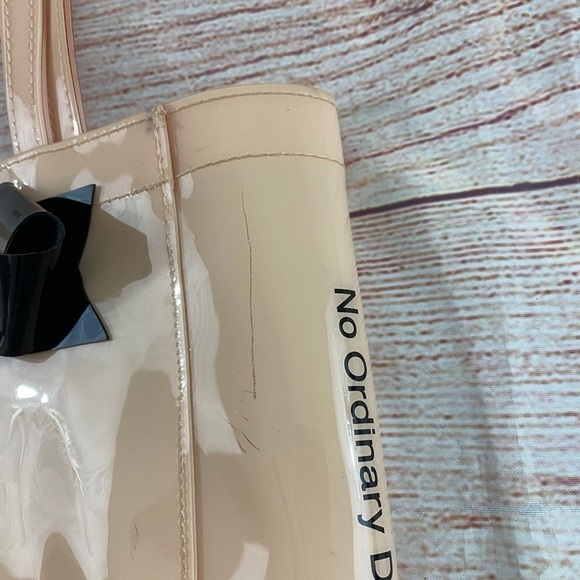 Ted Baker plastic tote carry bag with bow tie accent - OS - Picture 3 of 8